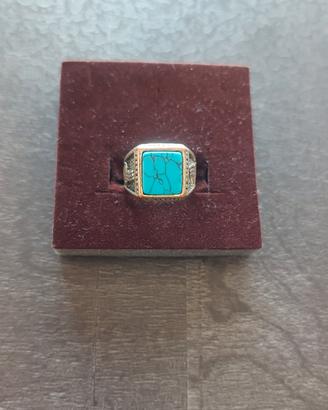 Anello con turchese