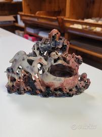 Antico oggetto in pietra saponaria XIX o XX secolo