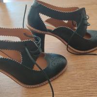 Scarpa francesina con tacco taglia 39