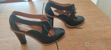 Scarpa francesina con tacco taglia 39