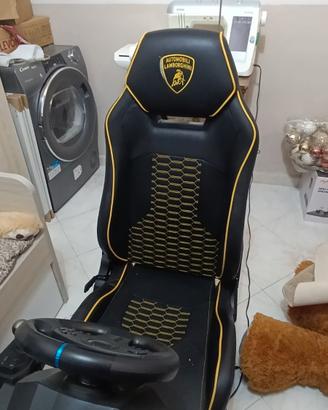 Sedia gaming+ pedaliera + ps4