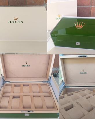 Rolex scatola 10 posti orologio Nuova 