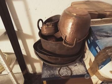 Padelle padellini in rame