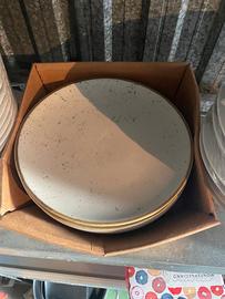 Set piatti piani Churchill linea "Stonecast" 28cm