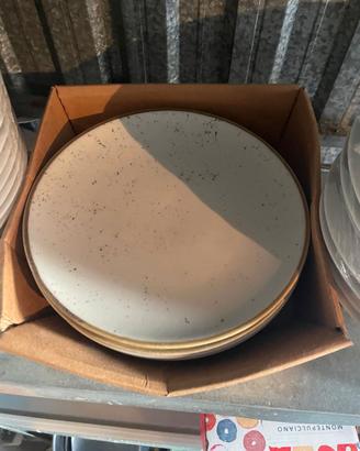 Set piatti piani Churchill linea "Stonecast" 28cm