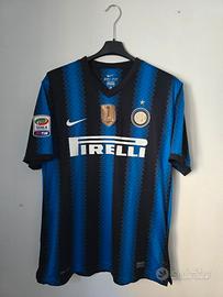 Maglia Calcio Zanetti Triplete 2010-2011 Originale