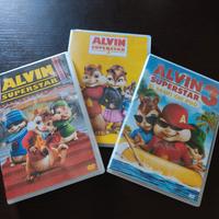 Trilogia DVD per bambini Alvin Superstar