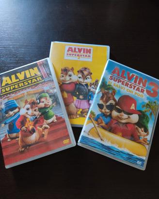 Trilogia DVD per bambini Alvin Superstar
