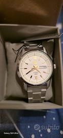Seiko 5 Automatic – Bianco/Oro Day-Date Arabo/Ing