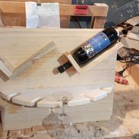 parete porta vino e calice
