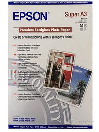 Carta fotografica scatola 20 fogli Epson Super A3 - Fotografia In vendita a  Milano