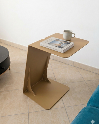 Tavolino Design in Acciaio - Pezzo Unico