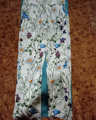 Pantalone donna con fantasia floreale 