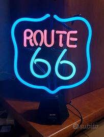 INSEGNA AL NEON "ROUTE 66" ANNI '90