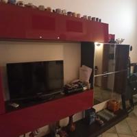 Soggiorno rosso laccato