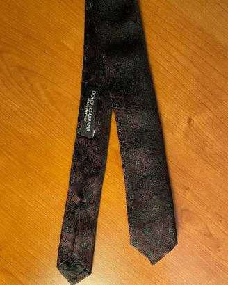 CRAVATTA DOLCE&GABBANA MADE IN ITALY IN SETA NUOVA