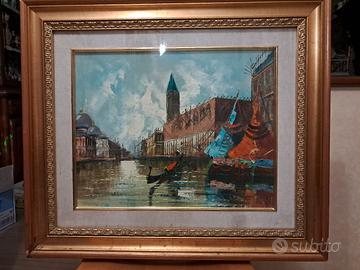 Quadro dipinto a olio su tela