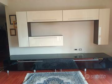 Mobile soggiorno moderno bianco e nero