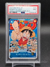 PSA 9 Monkey D. Luffy P-033 One Piece Japanese