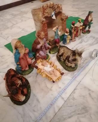 PRESEPE NATALE ARTIGIANALE-A MANO- IN TERRA COTTA