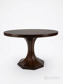 Tavolo rotondo allungabile legno vintage tulip