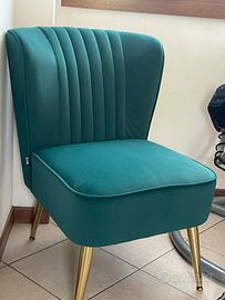 Poltrona verde smeraldo