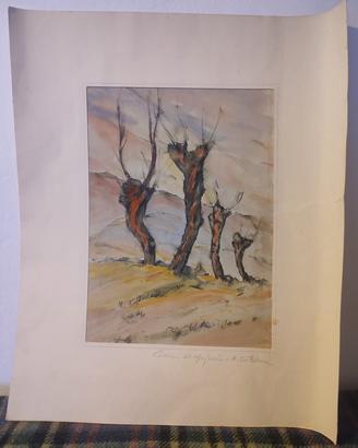 Ritratto collina del monferrato fatto a mano