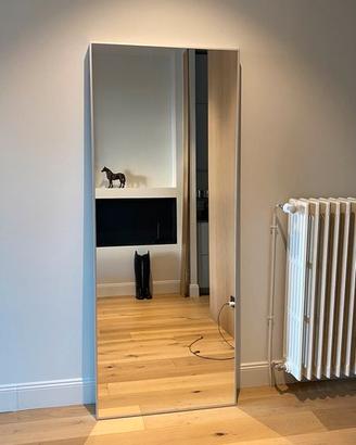 Ikea HOVET Specchio con cornice alluminio cm196x78