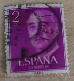 Francobolli Spagna - Generale Franco 2 peseta 1956