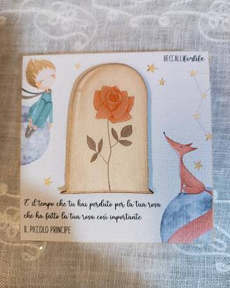 Quadretto in legno Il Piccolo Principe 