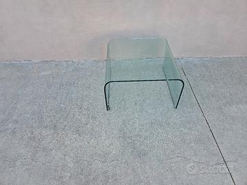 tavolino in cristallo stratificato