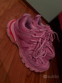 scarpe balenciaga track rosa