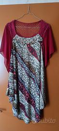 abiti donna per occasioni XL AIRISA ROSSO MULTIC
