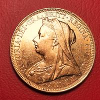 STERLINA ORO 1894 VITTORIA VELATA ZECCA "S" SYDNEY