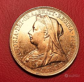 STERLINA ORO 1894 VITTORIA VELATA ZECCA 