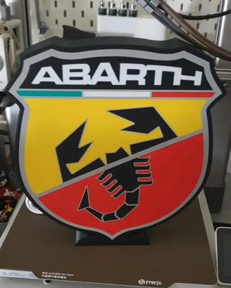 LOGO ABARTH INSEGNA OFFICINA FIAT 500 ABARTH AUTO