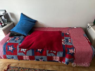 Letto contenitore con materasso singolo