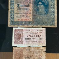 Banconote storiche da collezione