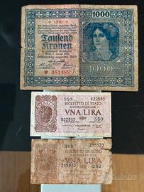 Banconote storiche da collezione