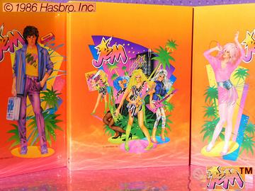 JEM Holograms Misfits Vintage 1986 QUADERNI Anelli