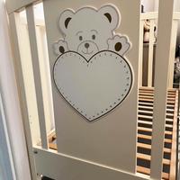 Lettino e fasciatoio erbesì con Swarovski