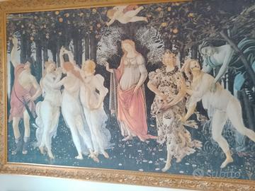 Riproduzione Primavera di Botticelli con cornice