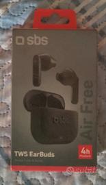 auricolari bluetooth SBS AIR FREE TWS black 