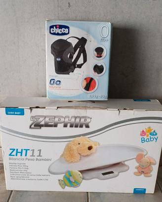 Bilancia pesa bambini e marsupio 0+