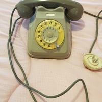 Telefono a disco/ghiera Vintage e spine varie