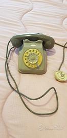Telefono a disco/ghiera Vintage e spine varie