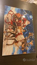 quadretto natalizio fatto a mano