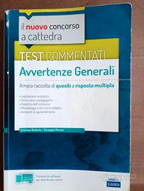 CONCORSO A CATTEDRA - AVVERTENZE GENERALI TEST