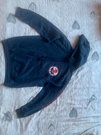 Felpa blu Genoa con logo