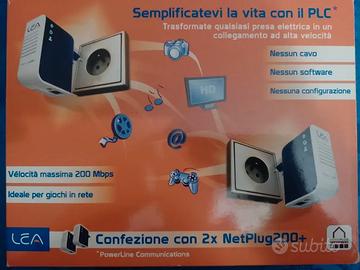 LEA NetPlug200+ Adattatori CPL (2 pezzi)